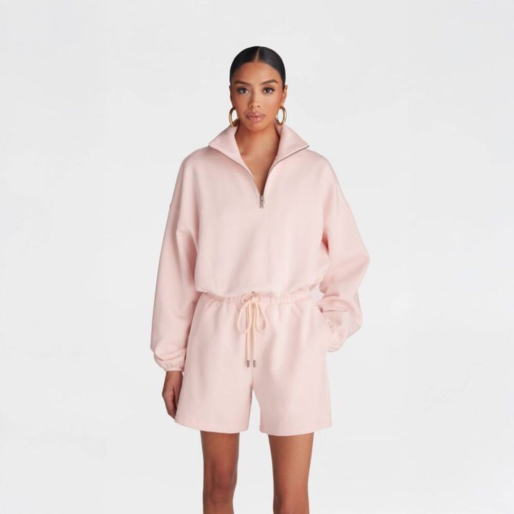 KBB by Kahlana -  Women's Pullover 'The Quarter Zip S Pink